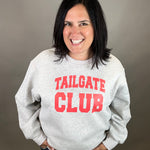 Grey Tailgate Club Sweatshirt Top - Sweatshirt PANACHE