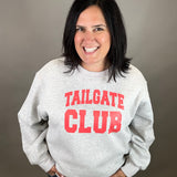 Grey Tailgate Club Sweatshirt Top - Sweatshirt PANACHE