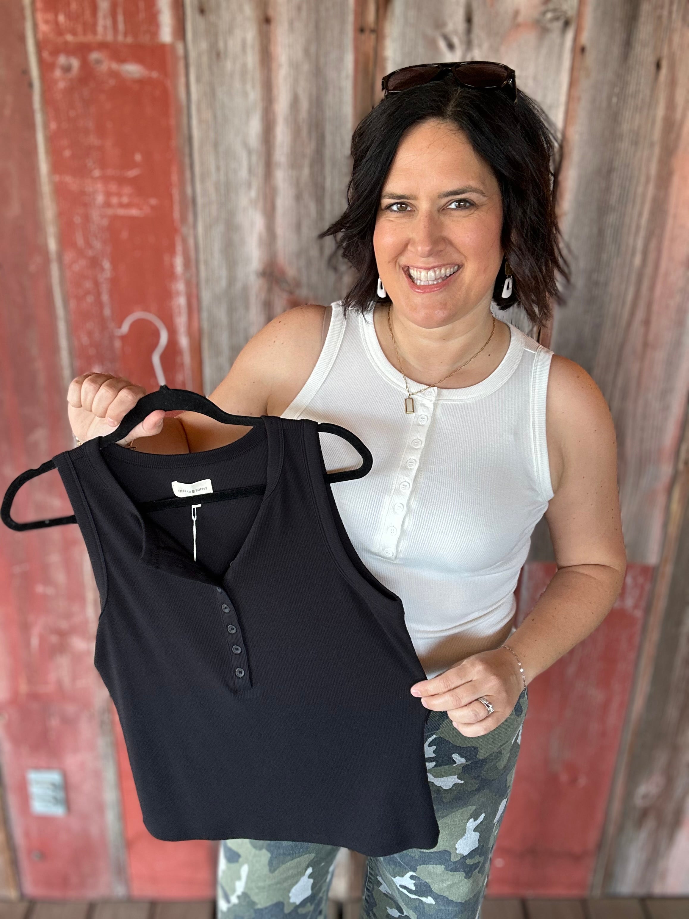 Black Elowen Tank Tops- Tanks THREAD & SUPPLY