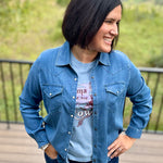 "Mama Tried" Rowdy Graphic Tee Top - Tee FLAG AND ANTHEM