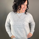Heather Grey Raglan Sweater