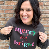 Charcoal Merry & Bright Sweatshirt