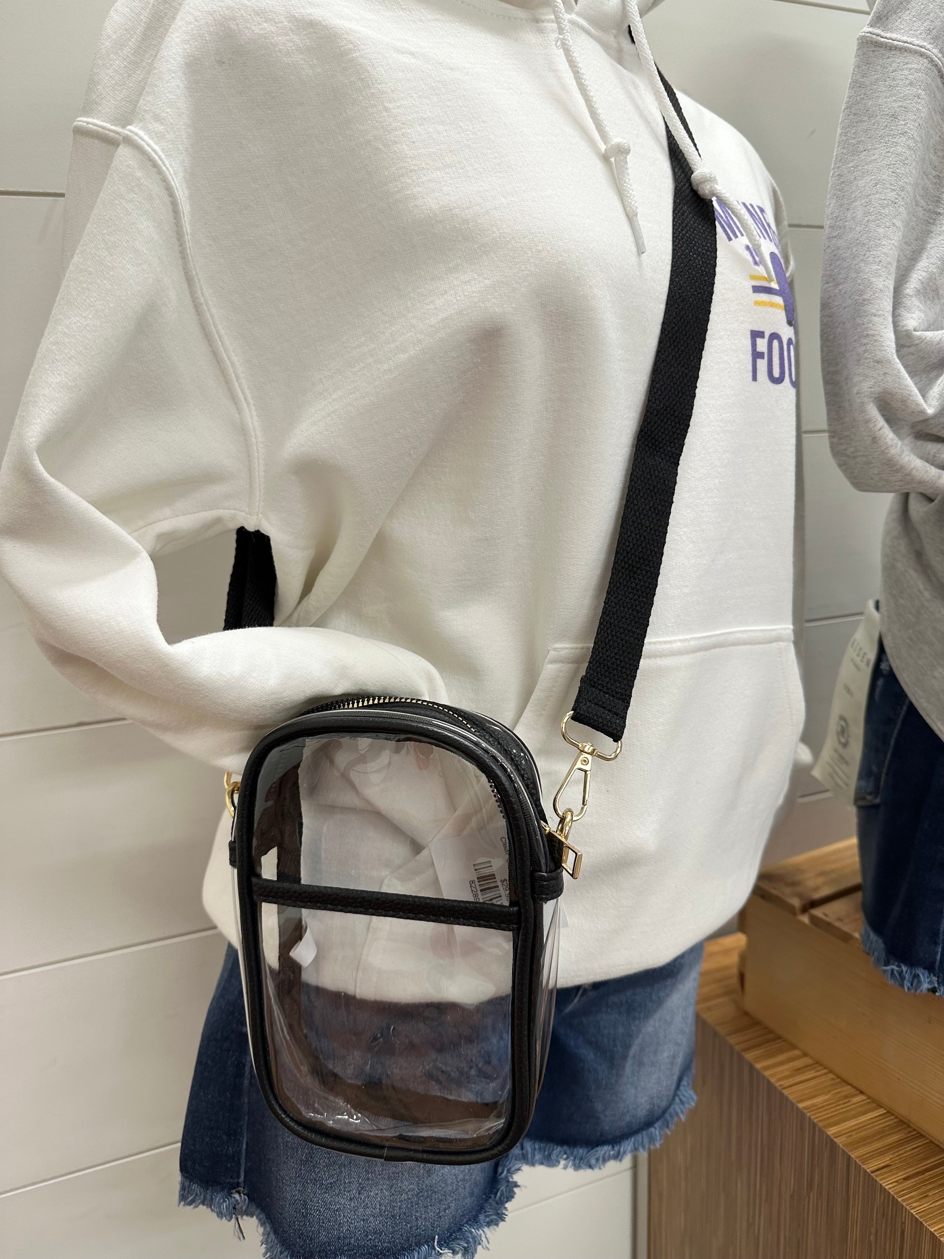 Clear Crossbody Stadium Bag Bags- Purses HANA
