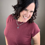 Wine Cloudy Knit Top Top - Tee TRES BIEN