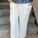 White Solana Pants Bottom- Pants THREAD & SUPPLY