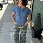 Evelyn Tencel Top in Marina Wash Tops - Button Ups THREAD & SUPPLY