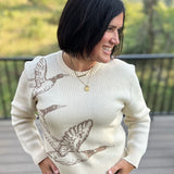 Highland Ivory Taupe Duck Knit Sweater