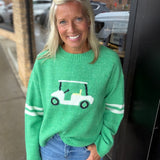Green Golf Cart Sweater WISHLIST