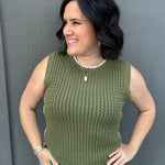 Herb Scalloped Contrast Sweater Top - Sweater EE:SOME