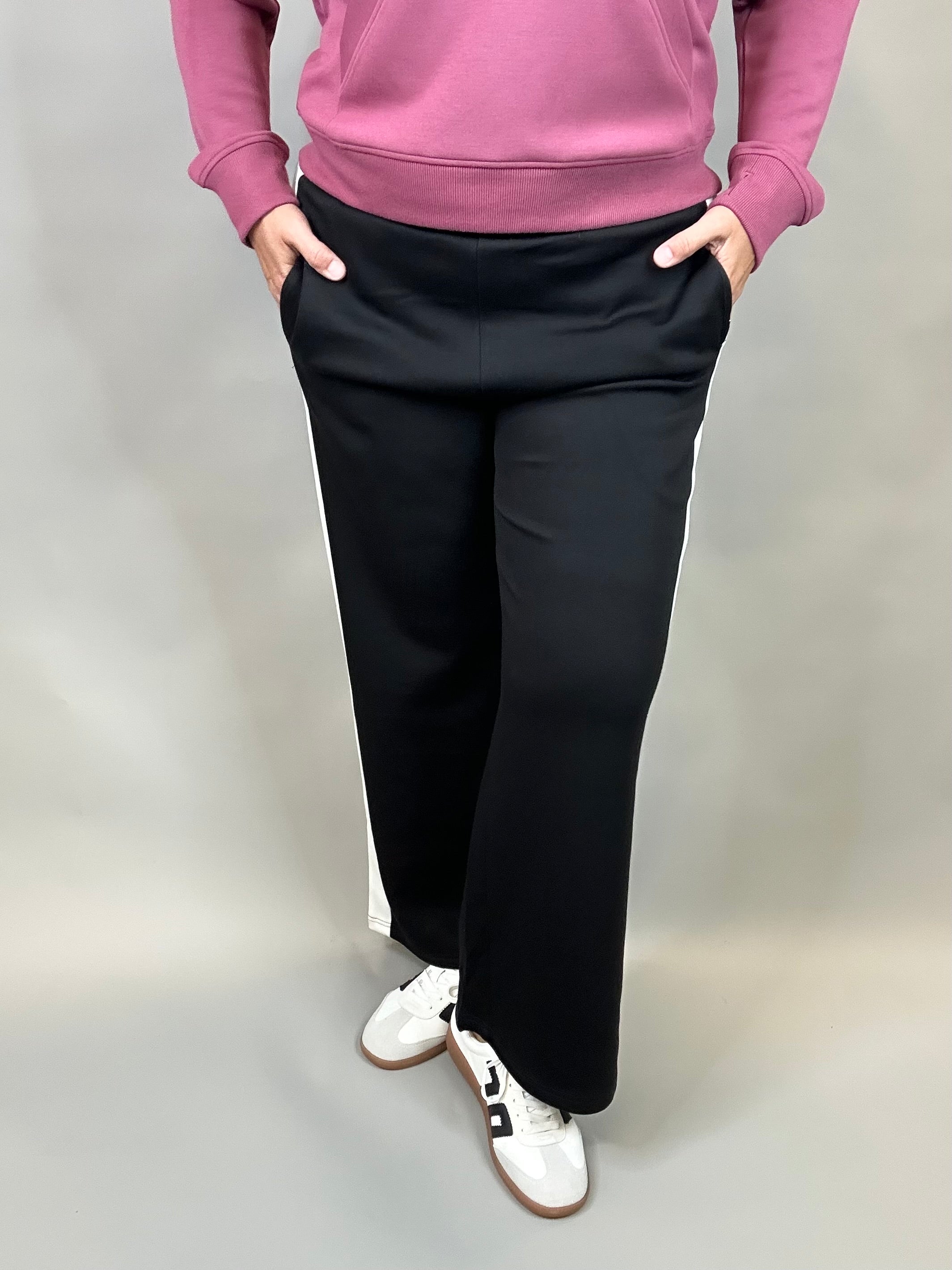 Lula Side Stripe Wide Bottoms - Pants P.CILL