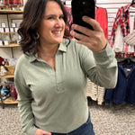 Forest Heather Taylor Top Tops- Sweatshirt THREAD & SUPPLY