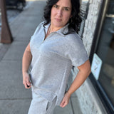 Heather Grey Catalina Set Bottoms - Pants DEAR SCARLETT