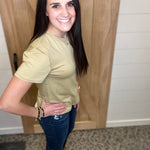 Grey Khaki Marlowe Tee Top - Tee THREAD & SUPPLY
