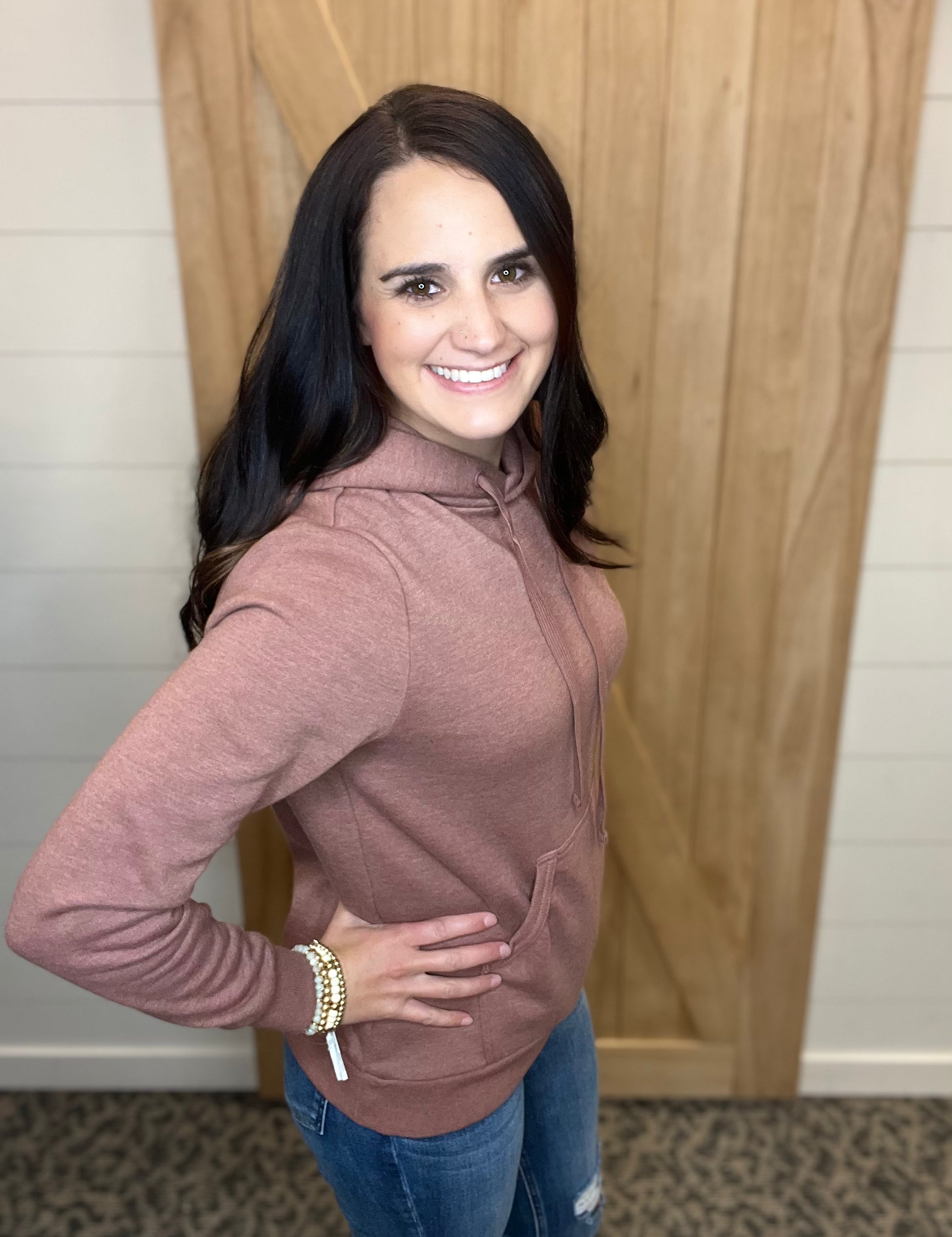 Light Brown Lucy Hoodie Top - Sweatshirt THREAD & SUPPLY