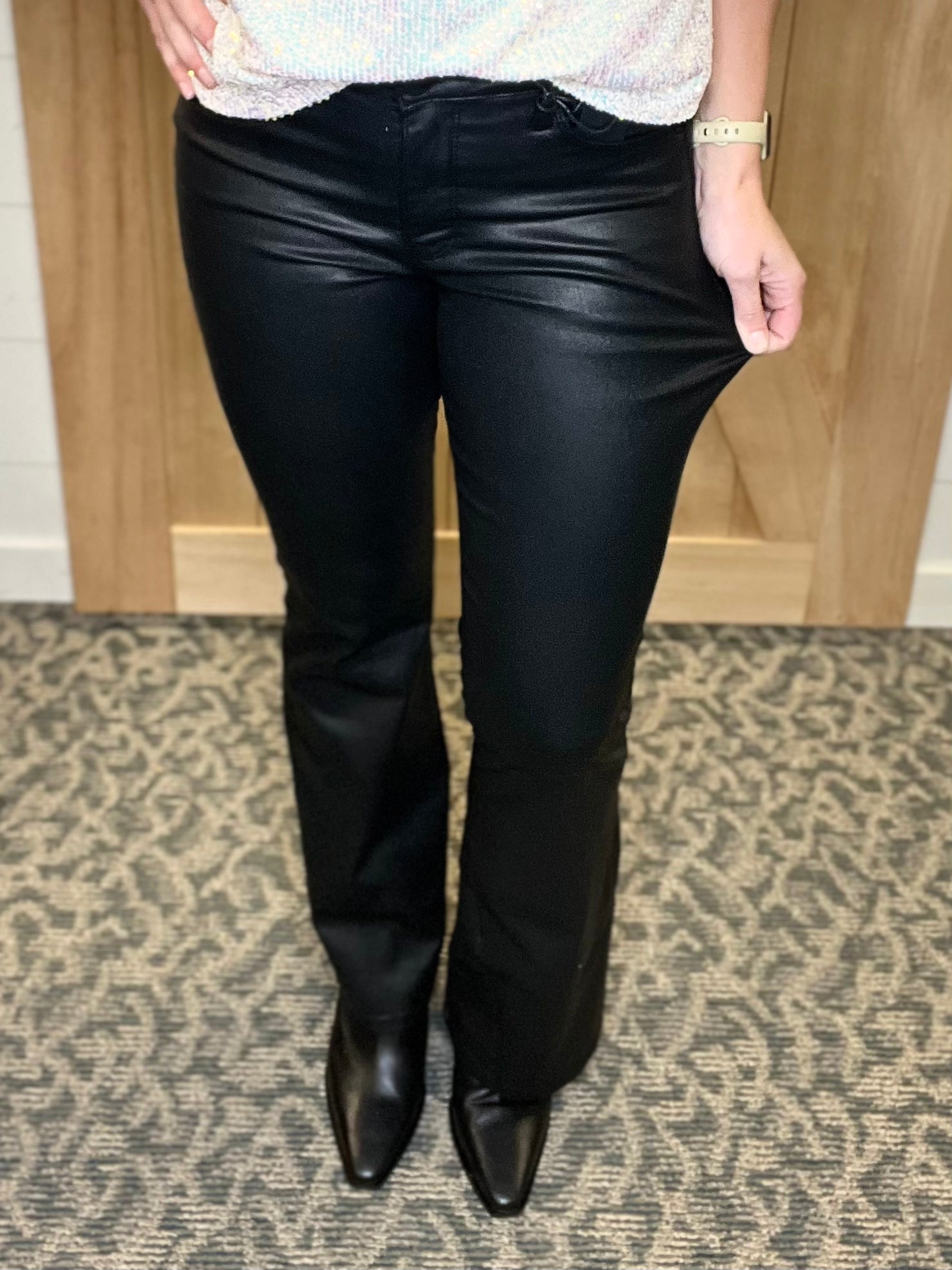 Ana HR FA Flare (Black- coated) KUT jeans KUT FROM THE KLOTH