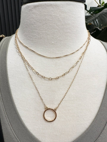 Water Resistant Gold Ring Necklace