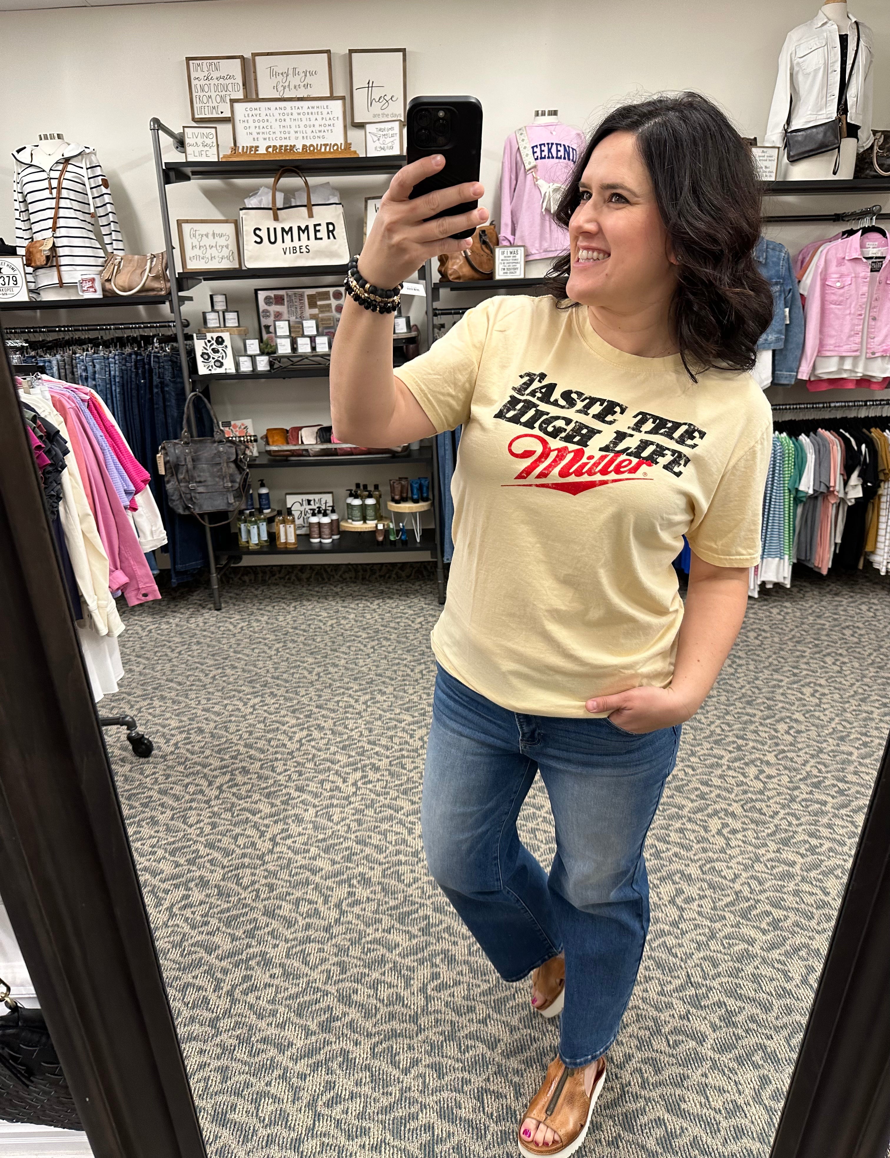 Miller High Life Tee Tops- Tees AMERICAN NEEDLE