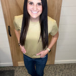Grey Khaki Marlowe Tee Top - Tee THREAD & SUPPLY