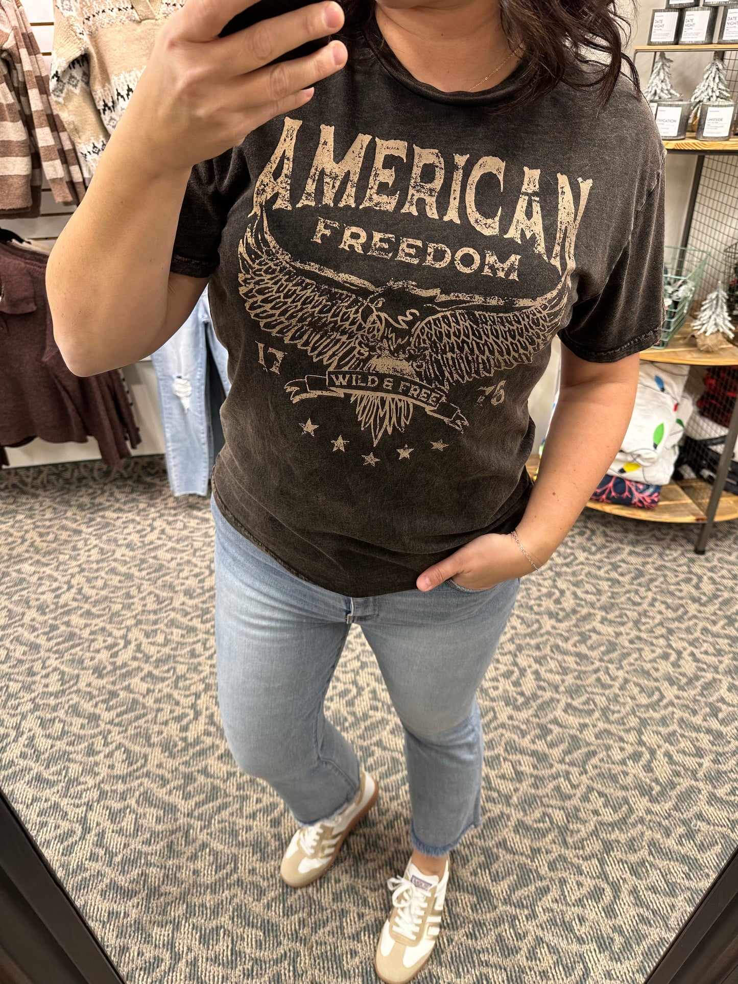 Mineral Black American Freedom Tee