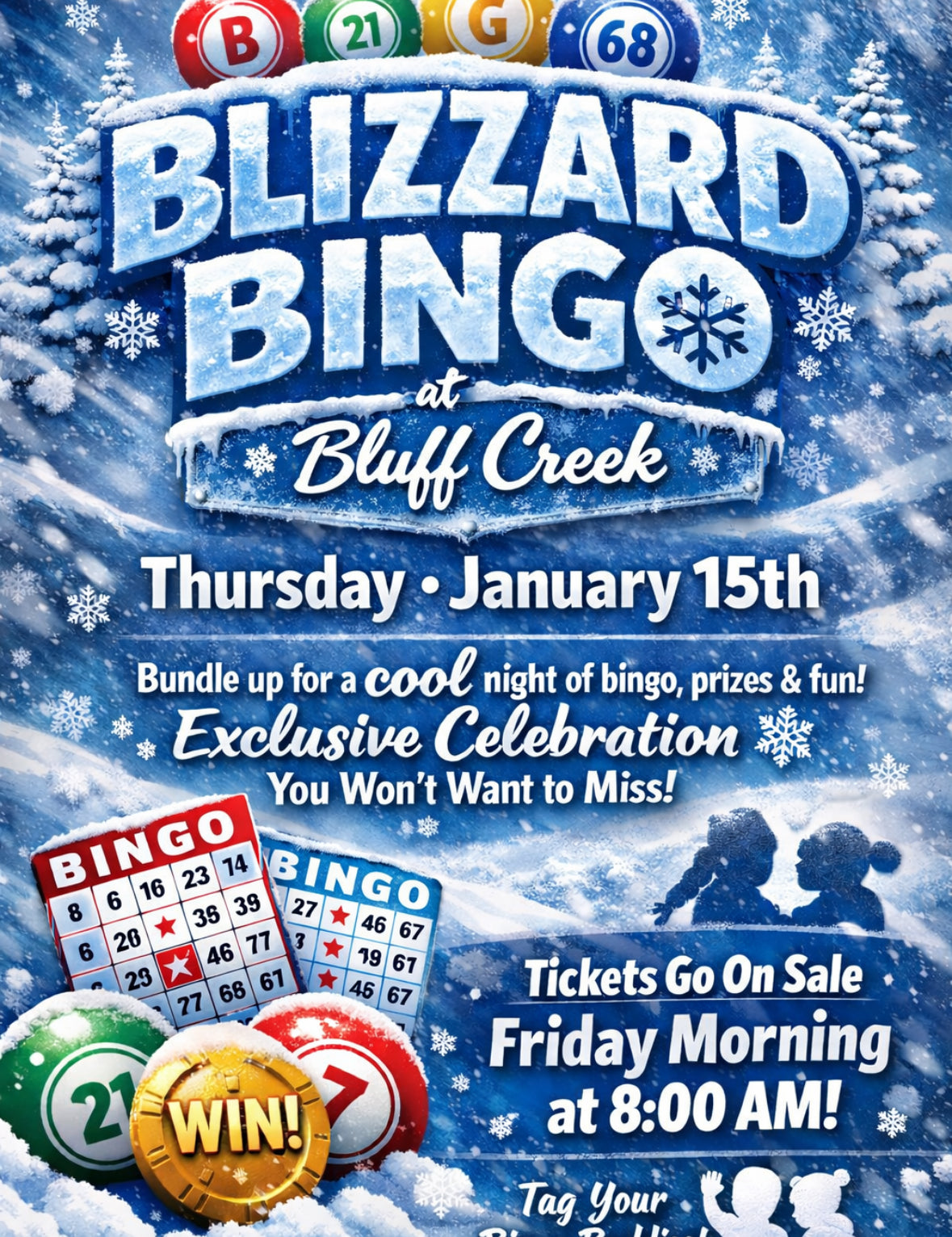 Blizzard Bingo Bluff Creek Boutique