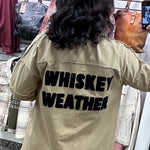 Tan Whiskey Weather Shacket Outerwear- Jackets PANACHE