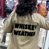 Tan Whiskey Weather Shacket Outerwear- Jackets PANACHE