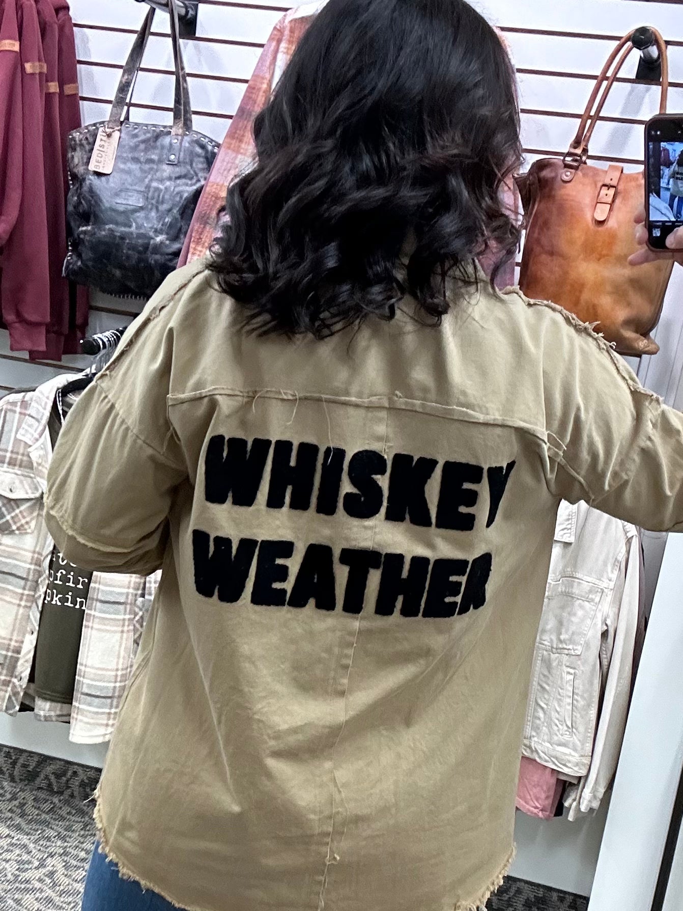 Tan Whiskey Weather Shacket Outerwear- Jackets PANACHE