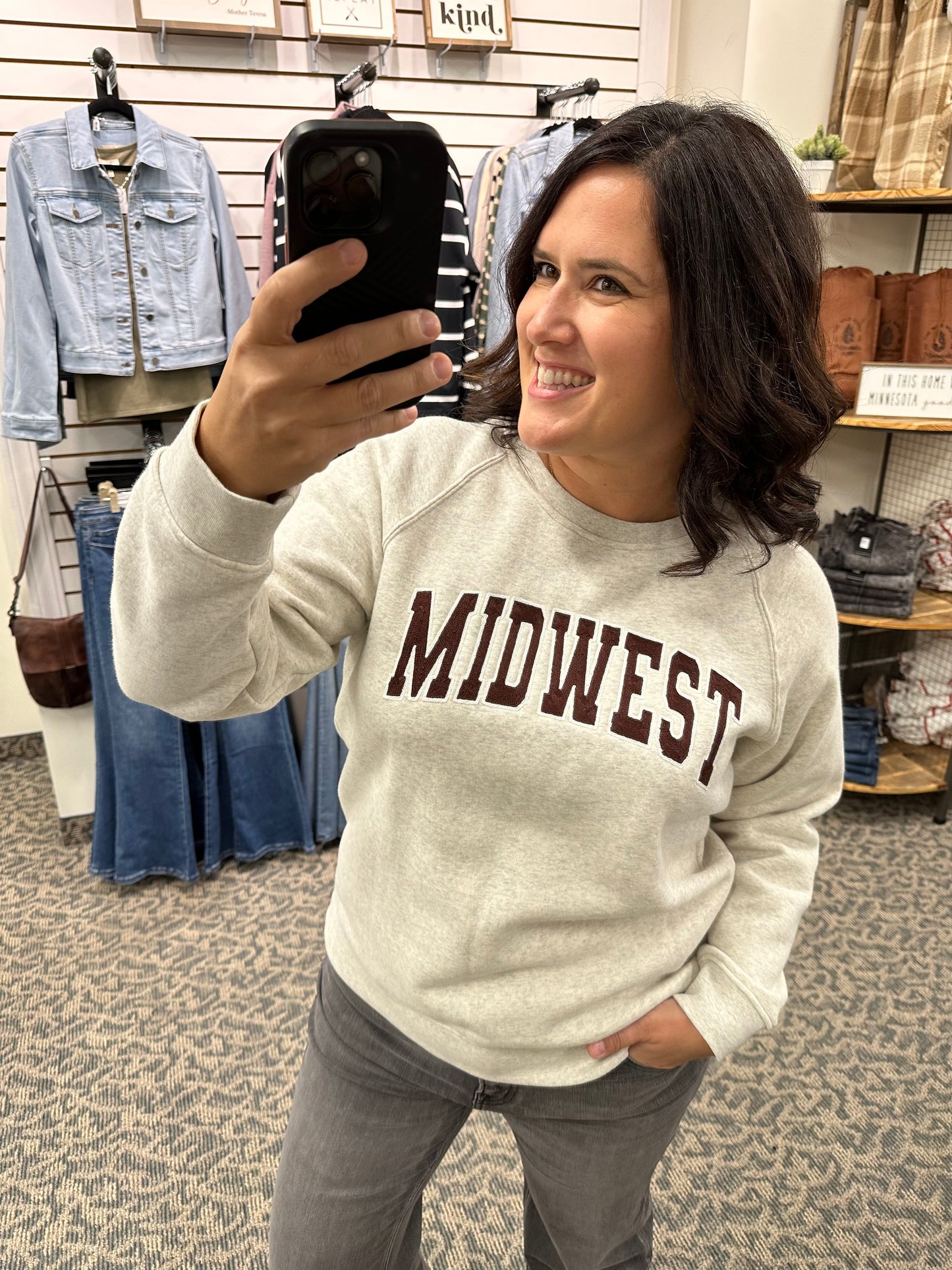 Light Heather Grey Midwest Sweatshirt