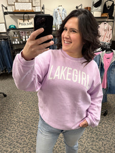 Lavender Lake Girl Ribbed Sweatshirt