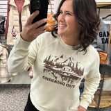 Cream Checking Out Sweatshirt Top - Sweatshirt FLAG AND ANTHEM