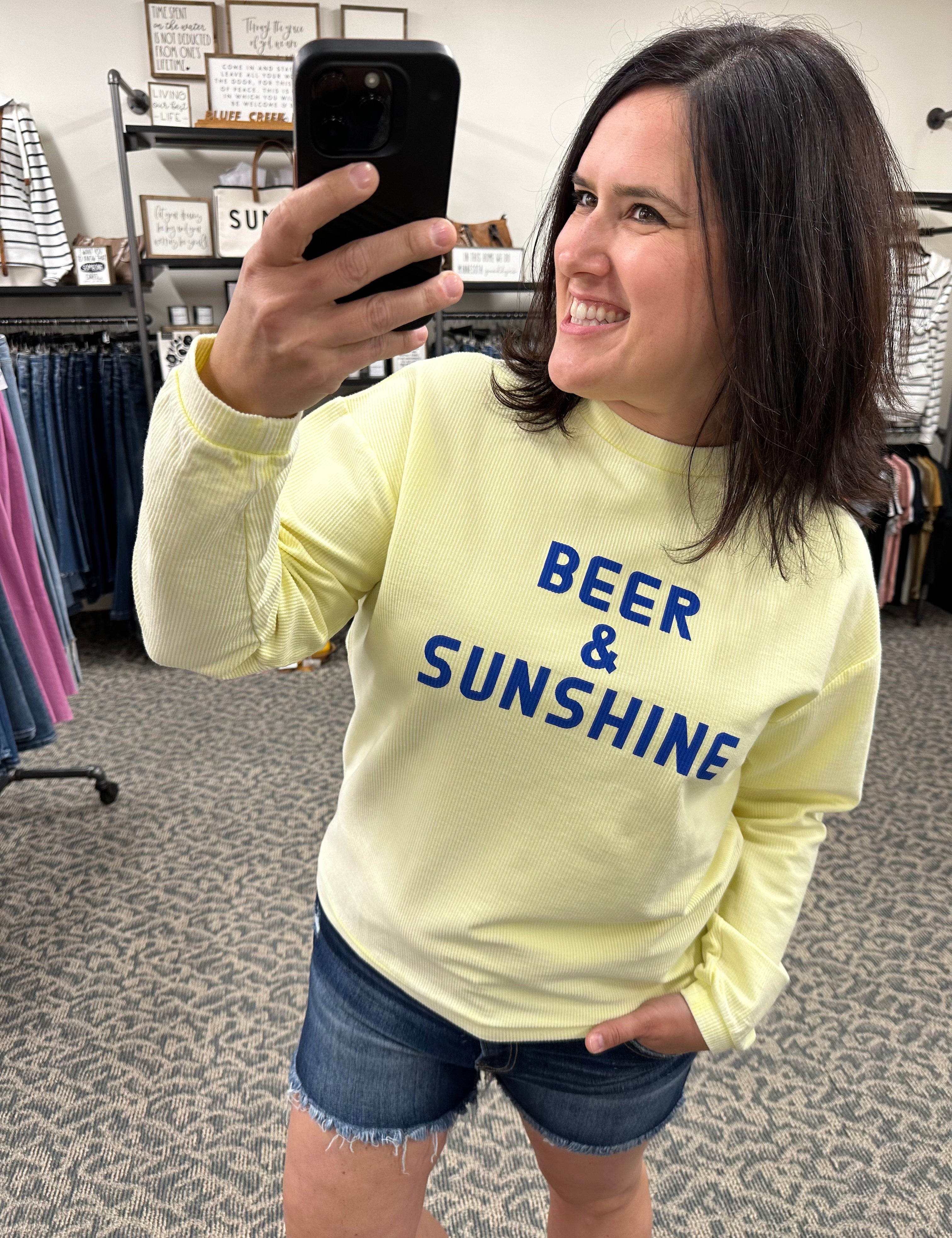 Beer & Sunshine Top - Sweatshirt PANACHE