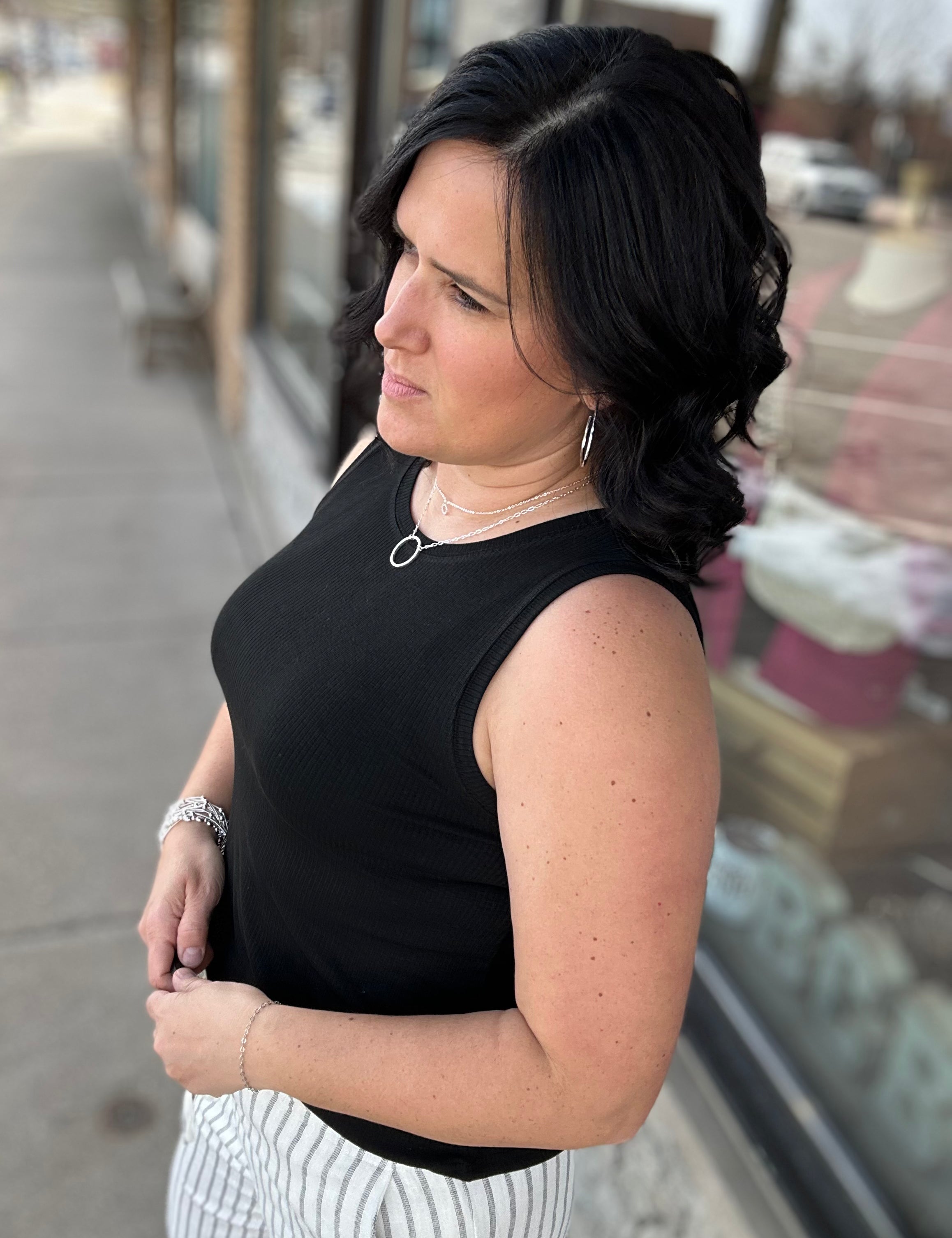 Black Euclid Tank Tops- Tanks THREAD & SUPPLY