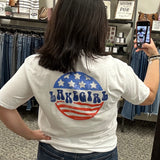America Lake Girl Flag Top - Tee LAKEGIRL