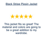 Black Stripe Pippin Jacket Outerwear- Jackets THREAD & SUPPLY