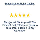 Black Stripe Pippin Jacket Outerwear- Jackets THREAD & SUPPLY