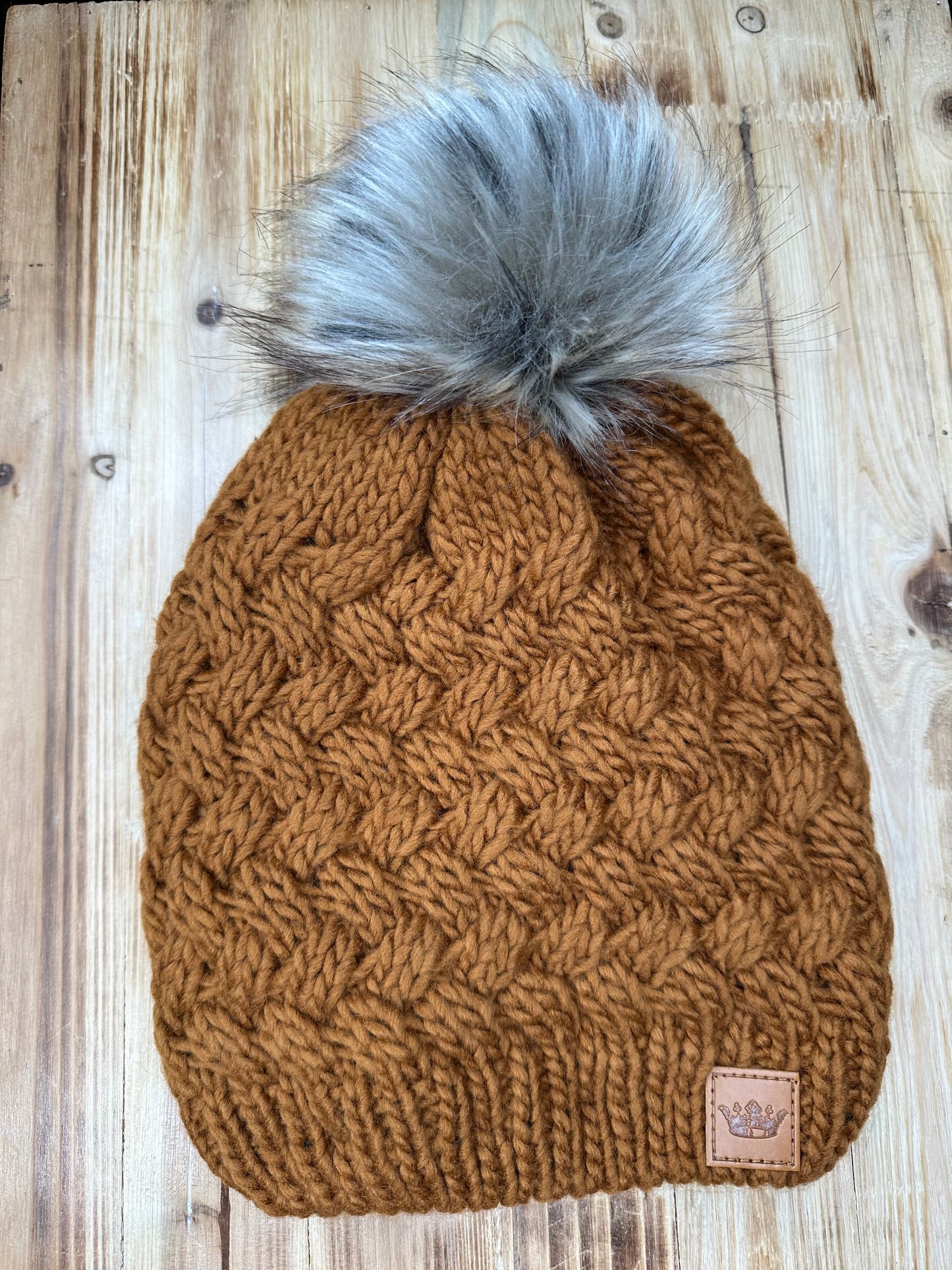 Rust Pom Hat