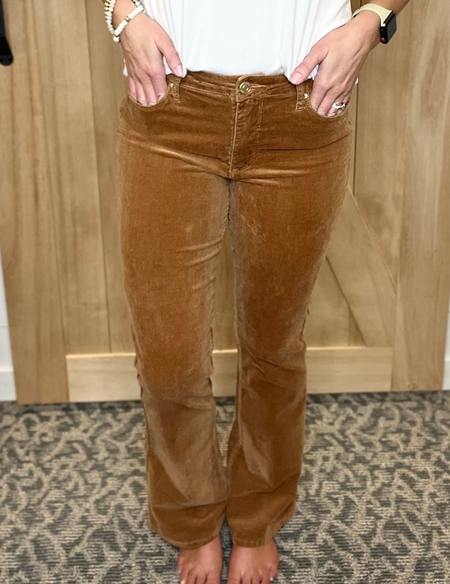 Ana Butterscotch Corduroy Fab Ab Flare (KUT) jeans KUT FROM THE KLOTH