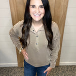 Vanessa Top (Tavern Taupe) Top - Sweatshirt THREAD & SUPPLY