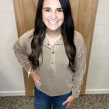 Vanessa Top (Tavern Taupe) Top - Sweatshirt THREAD & SUPPLY