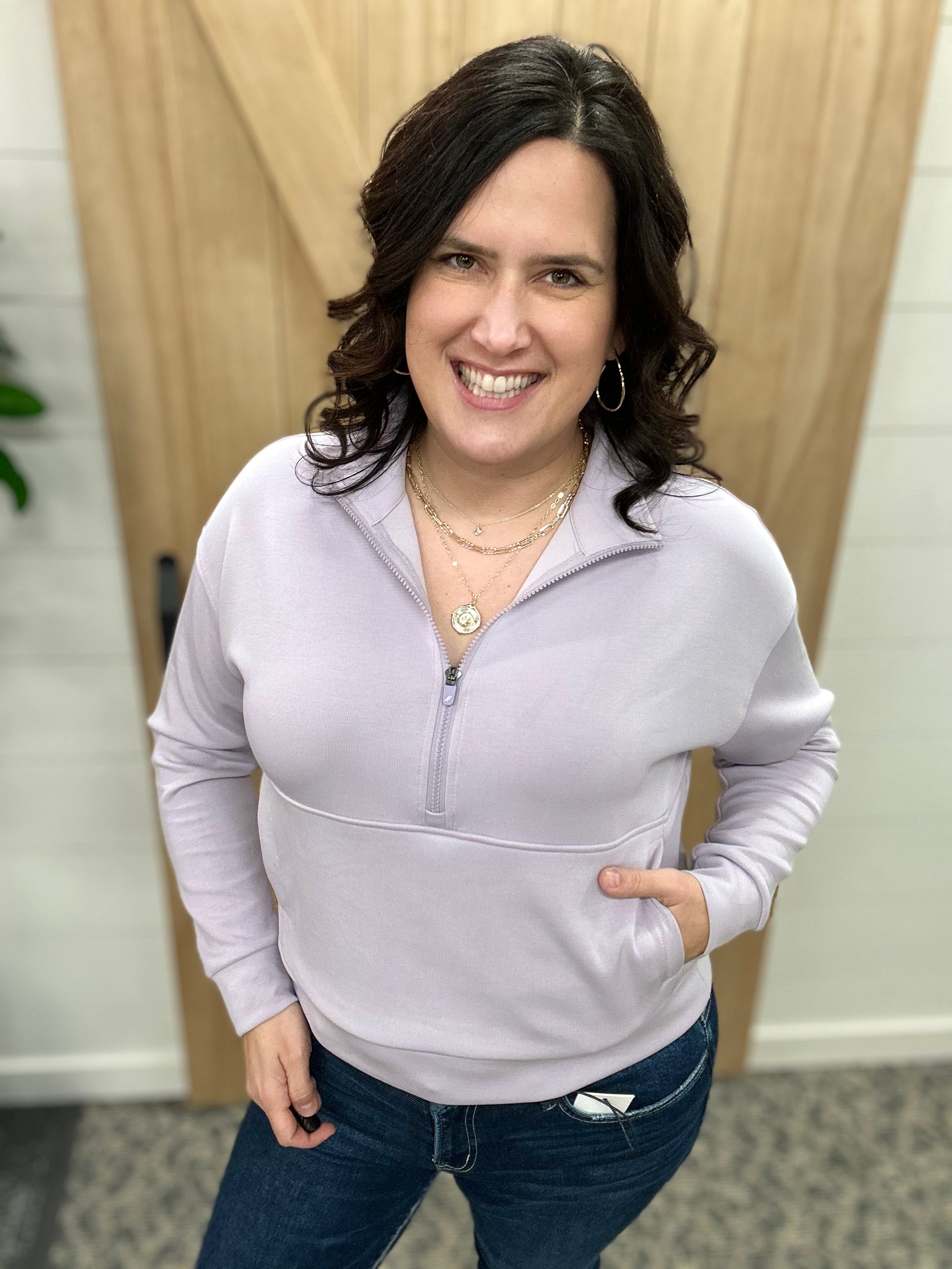 Lavender Bridget Pullover Tops- Sweatshirt THREAD & SUPPLY