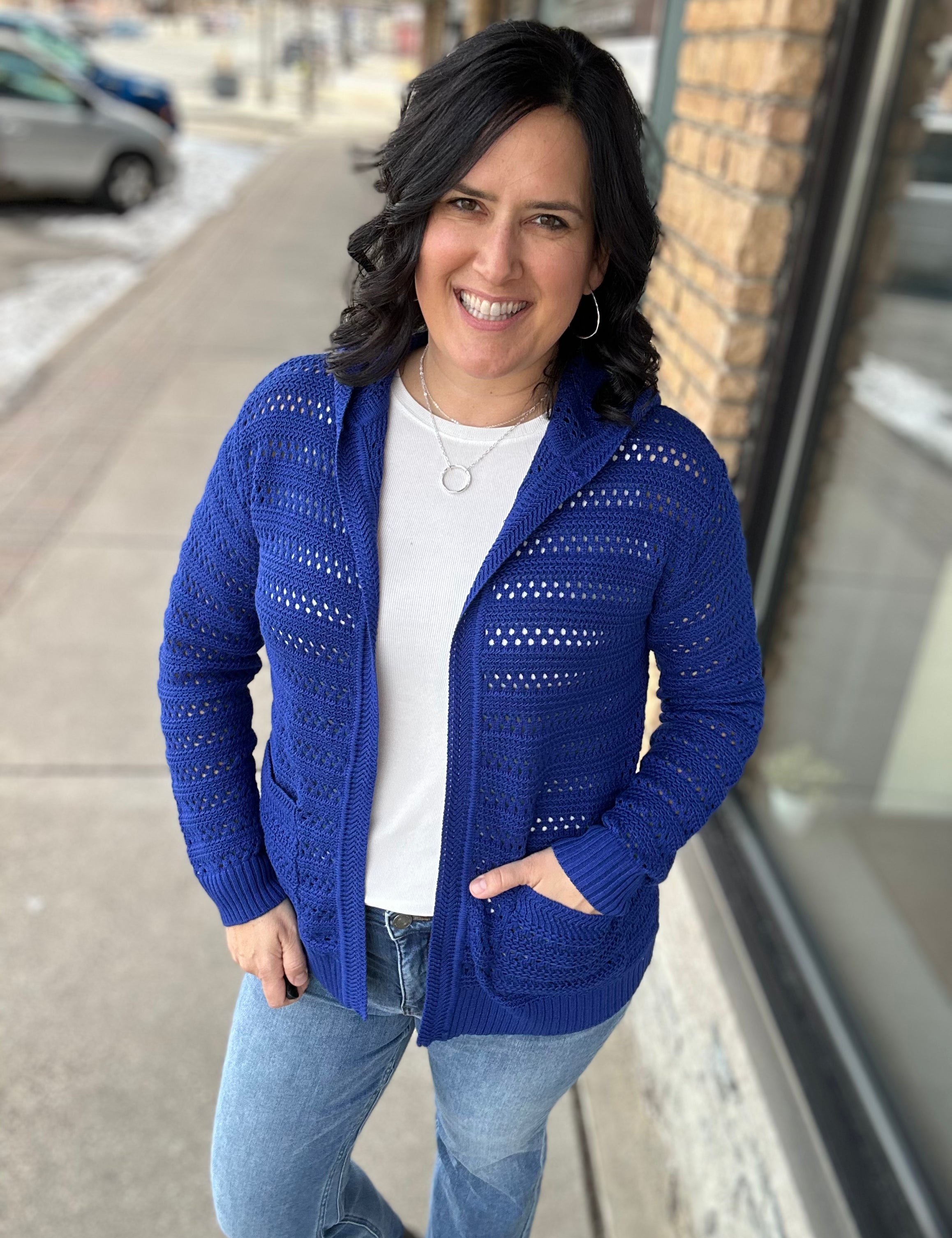 Royal Crochet Open Cardigan Tops- Cardigans STACCATO