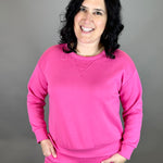 Hot Pink Malibu Top Tops- Sweatshirts DEAR SCARLETT