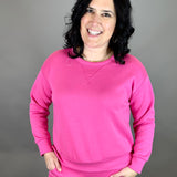 Hot Pink Malibu Top Tops- Sweatshirts DEAR SCARLETT