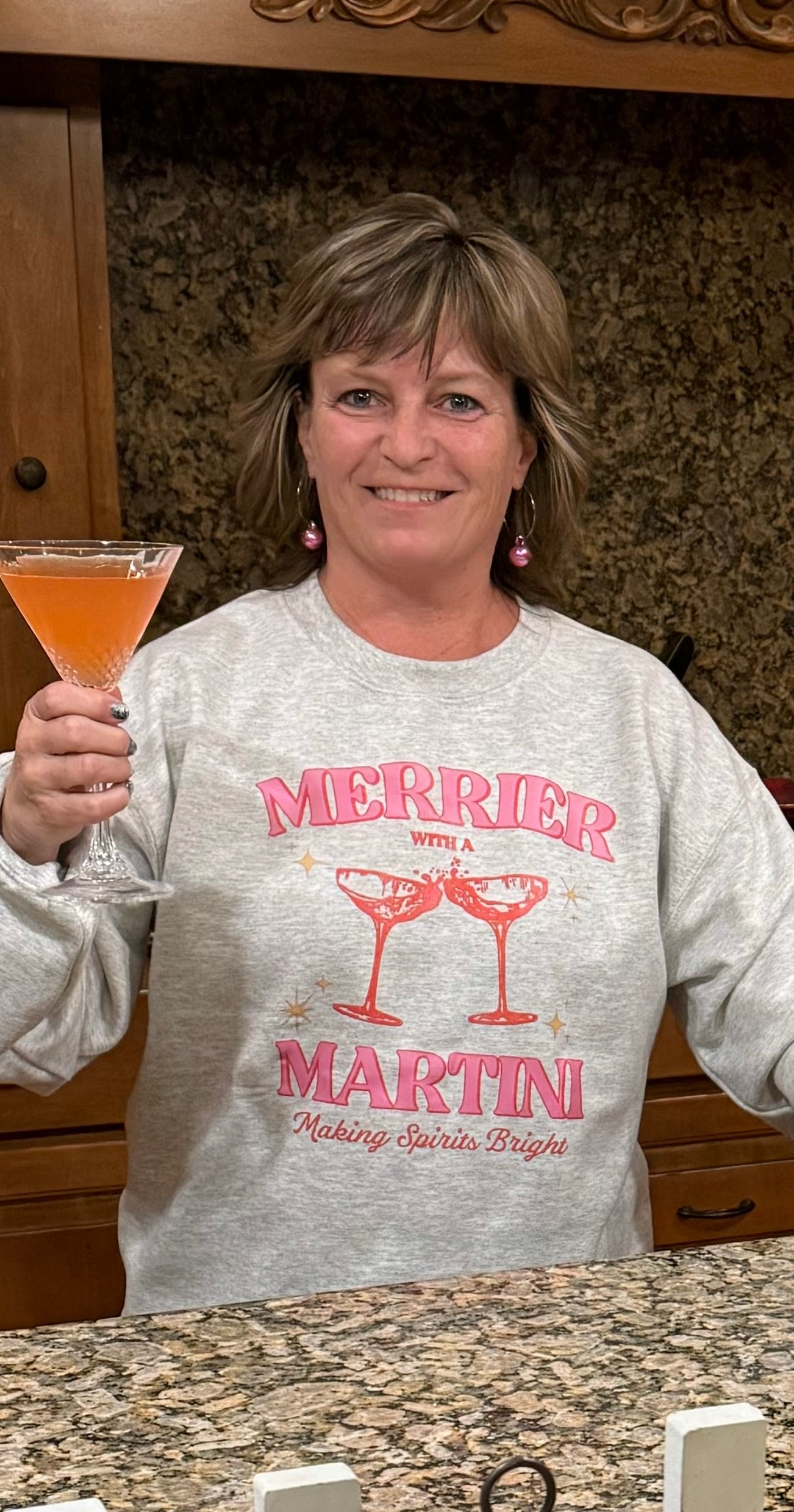 Merrier Martini Sweatshirt Top - Sweatshirt Bash