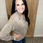 Vanessa Top (Tavern Taupe) Top - Sweatshirt THREAD & SUPPLY