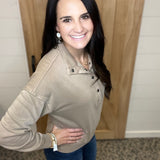 Vanessa Top (Tavern Taupe) Top - Sweatshirt THREAD & SUPPLY