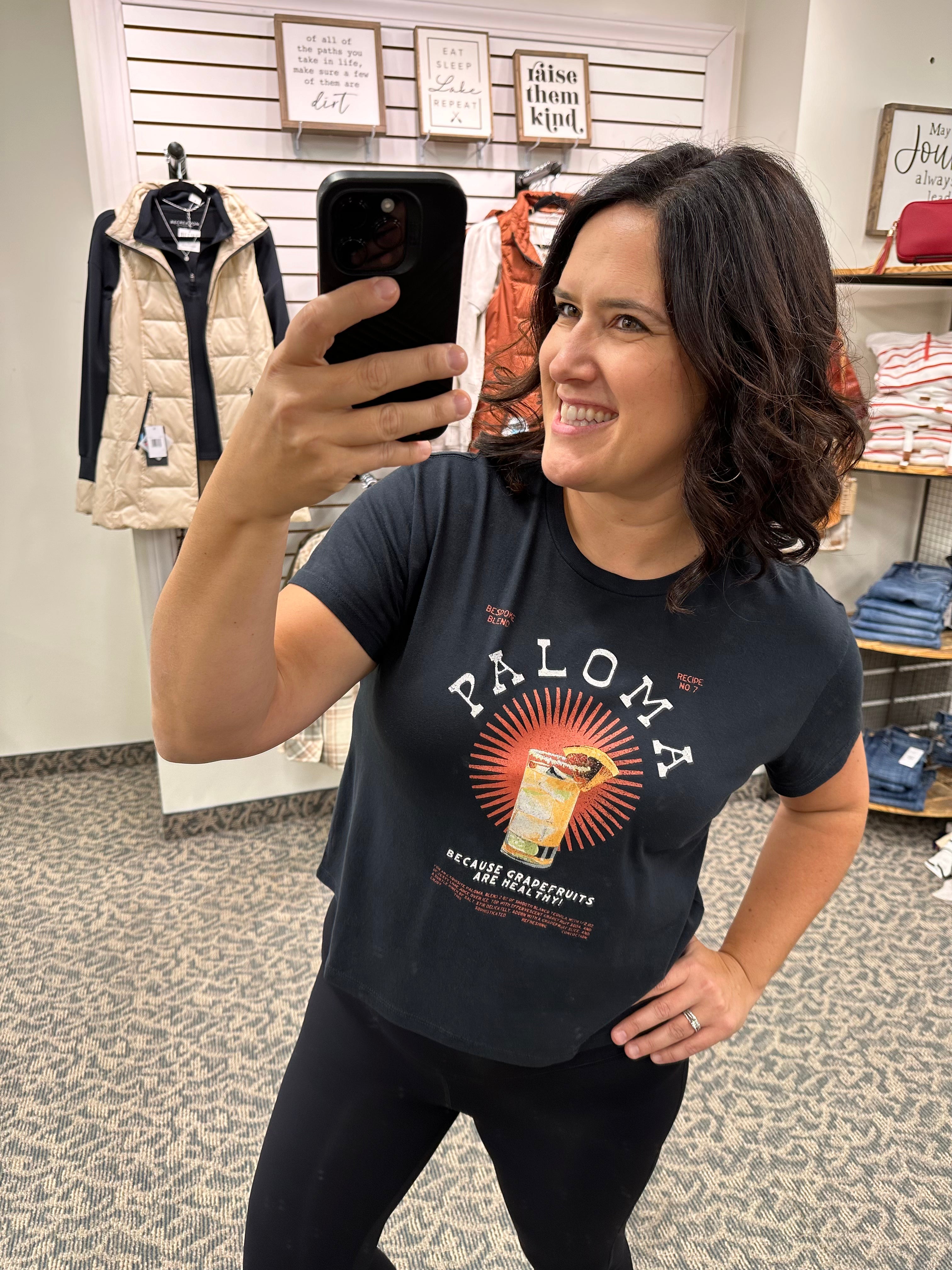 Faded Black Paloma Tee Top - Tee GIRL DANGEROUS