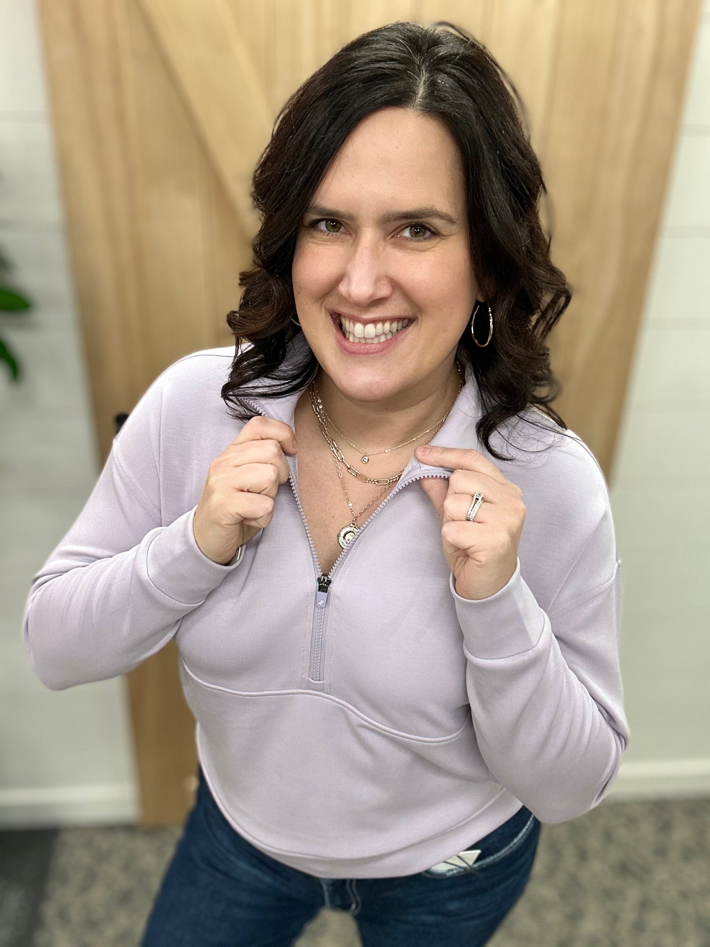 Lavender Bridget Pullover Tops- Sweatshirt THREAD & SUPPLY