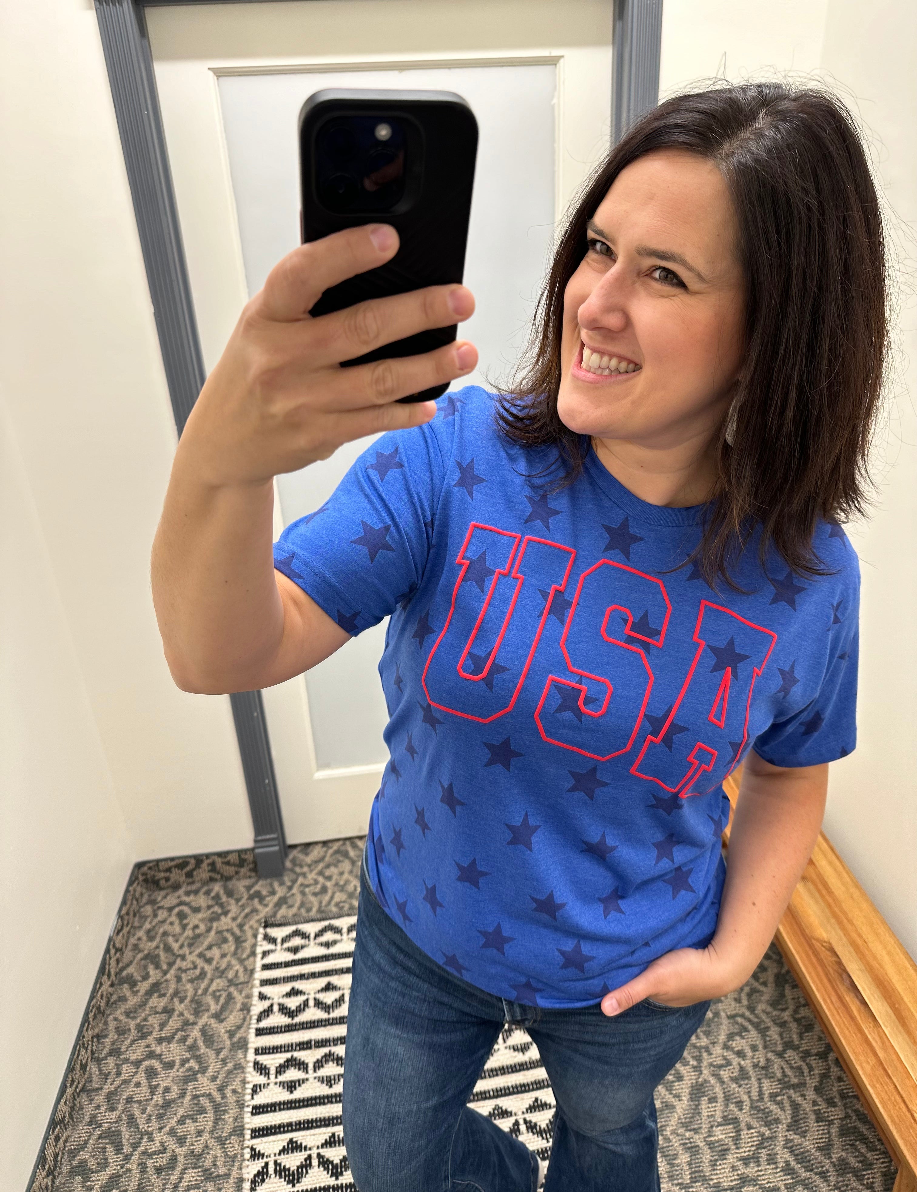 USA Star T Top - Tee MIDWEST TEES