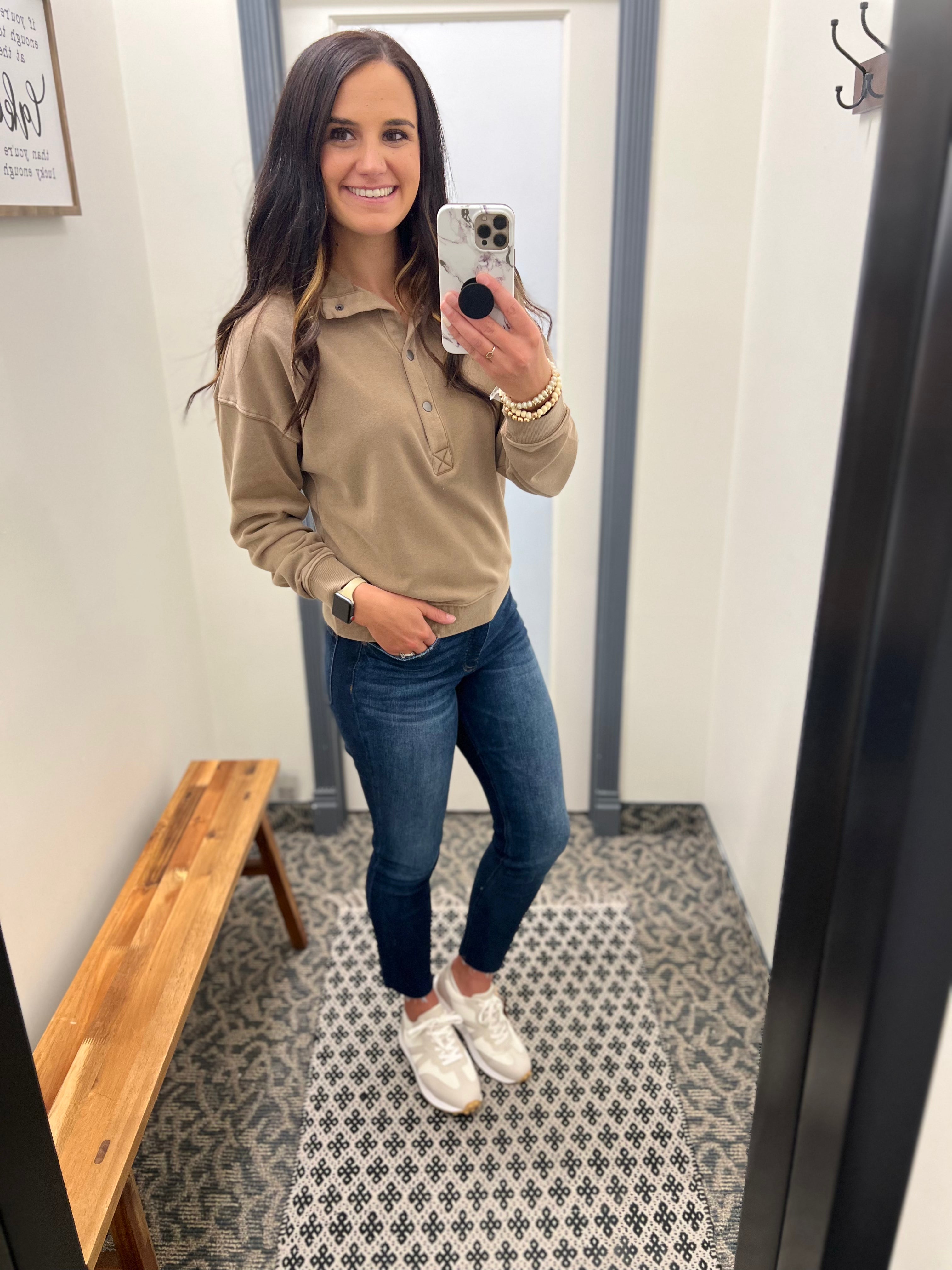 Vanessa Top (Tavern Taupe) Top - Sweatshirt THREAD & SUPPLY